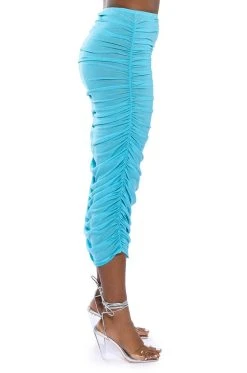 SIMPLE BLISS MESH MAXI SKIRT -AKIRA Shop simple bliss mesh maxi skirt blue 6 6