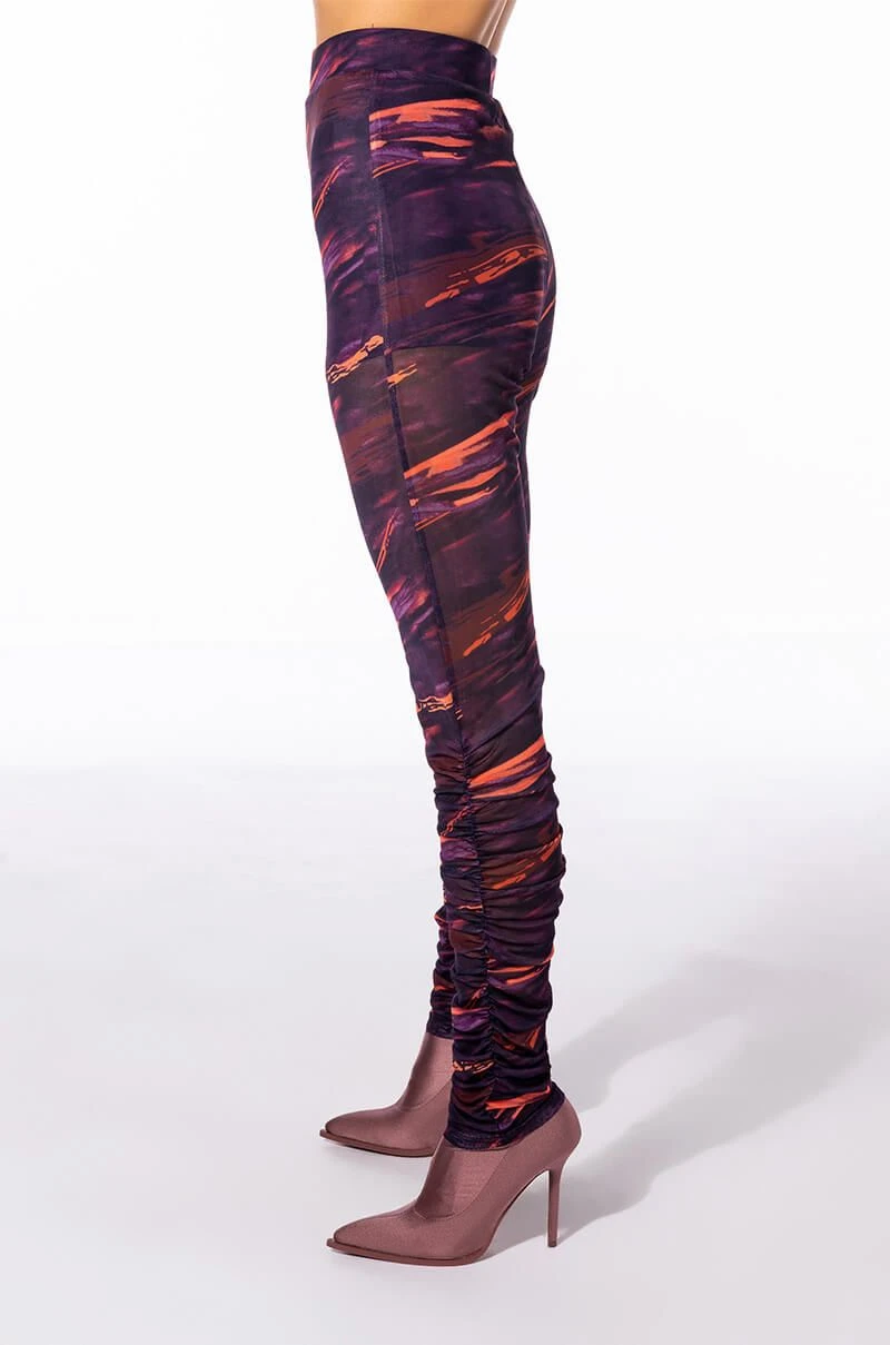 SOMETHING SPECIAL MESH LEGGING WITH RUCHED DETAIL 7 SOMETHING SPECIAL MESH LEGGING WITH RUCHED DETAIL - Image 5