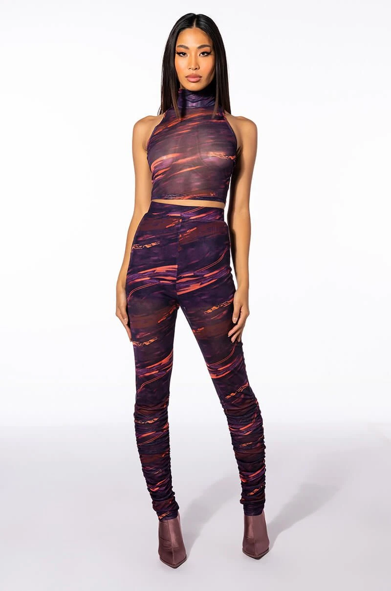 SOMETHING SPECIAL MESH LEGGING WITH RUCHED DETAIL 10 SOMETHING SPECIAL MESH LEGGING WITH RUCHED DETAIL - Image 8