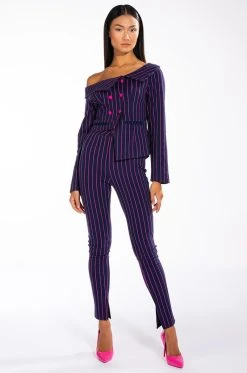 Alternative view of SWEET LIKE SUGAR PINSTRIPE SKINNY PANT