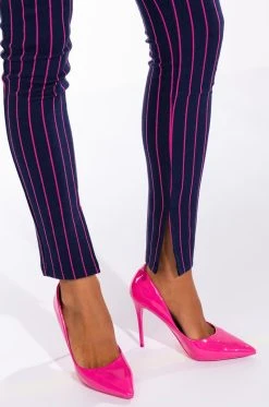 SWEET LIKE SUGAR PINSTRIPE SKINNY PANT -AKIRA Shop sweet like sugar pinstripe skinny pant blue multi 6 6
