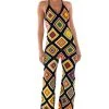 THE WAY YOU GROOVE CROCHET HALTER JUMPSUIT -AKIRA Shop the way you groove crochet halter jumpsuit black multi 1 1 c1