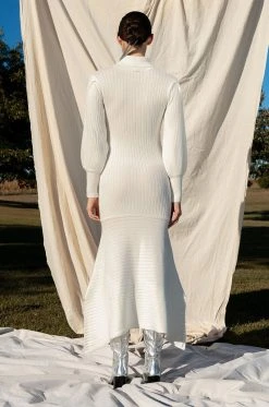 TOPAZ LONG SLEEVE TURTLENECK SWEATER DRESS -AKIRA Shop topaz long sleeve turtleneck sweater dress ivory 6 6