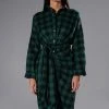 TREAD CAREFULLY BUTTON FRONT MIDI DRESS -AKIRA Shop tread carefully button front midi dress green 1 1 c1