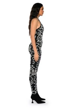 TURNING HEADS KNIT JUMPSUIT -AKIRA Shop turning heads knit jumpsuit black white 3 3
