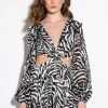 WHAT YA WISHED FOR ROMPER WITH CUT OUTS -AKIRA Shop what ya wished for romper with cut outs black white 1 1
