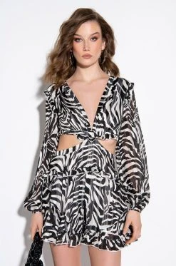 WHAT YA WISHED FOR ROMPER WITH CUT OUTS
