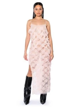 Alternative view of WISHLIST MESH TEXTURED MAXI DRESS